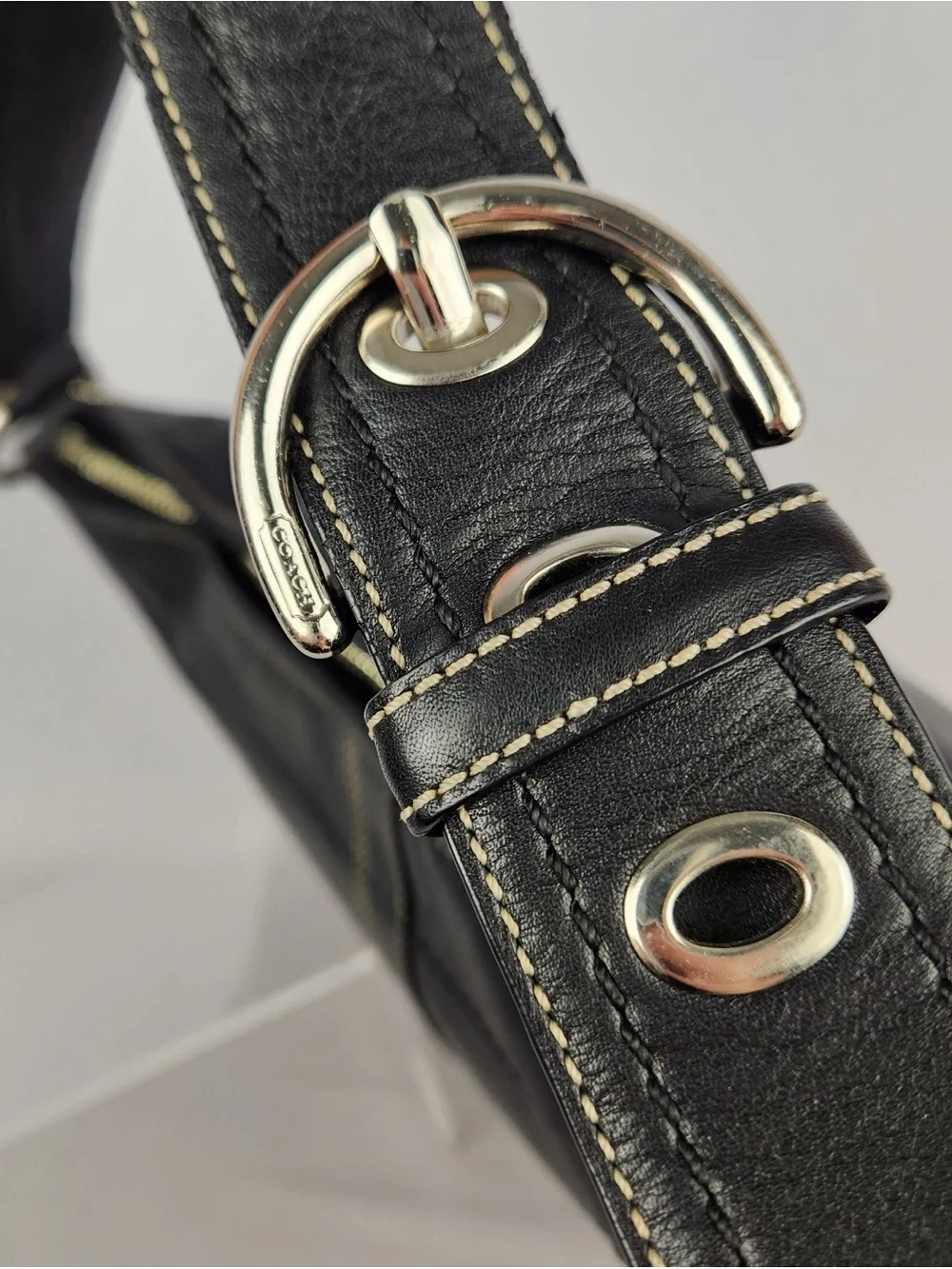 Coach Vintage Soho Hobo Black Leather Bag